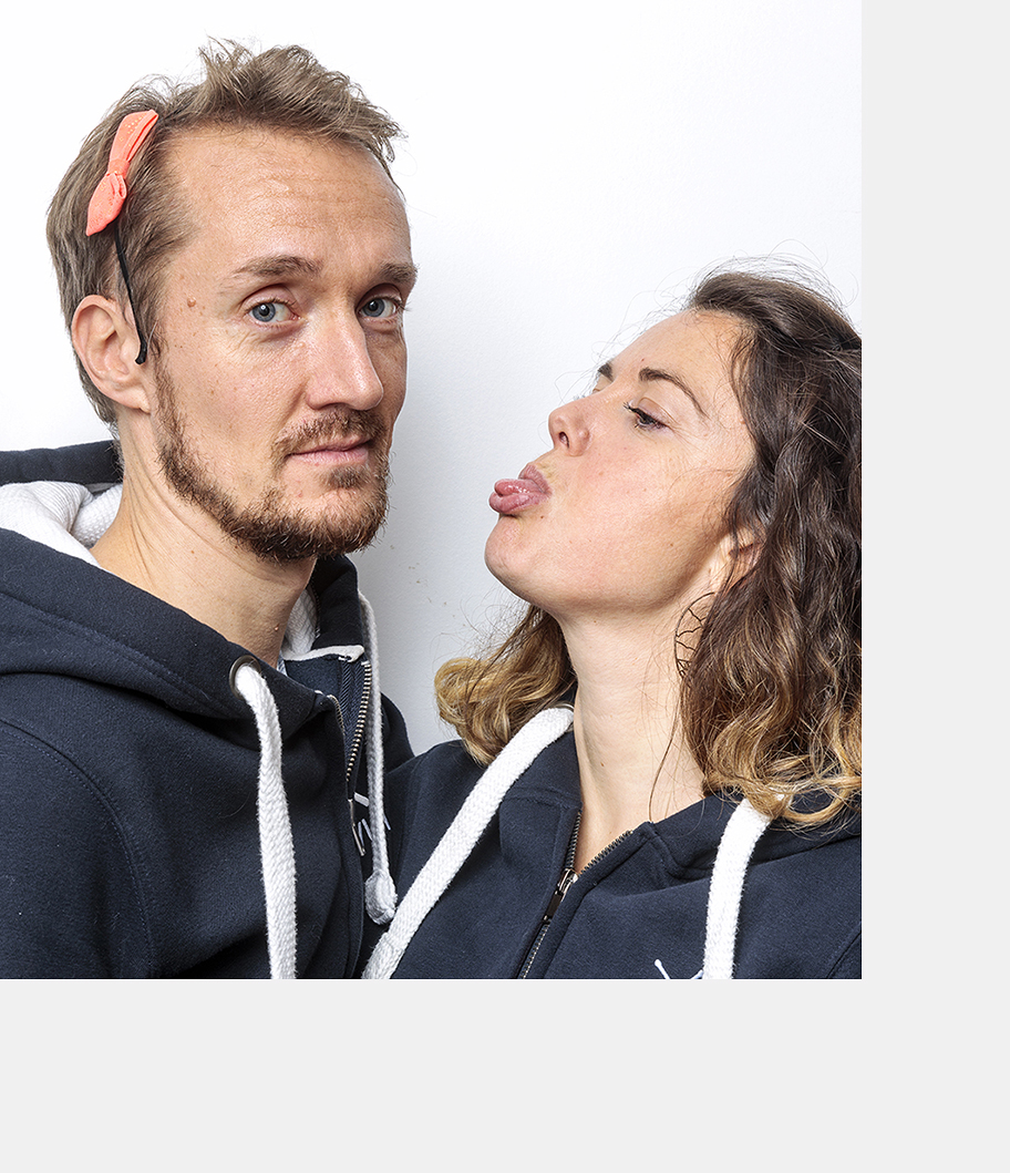 Portrait d'un couple réalisé par Bruno Ramain